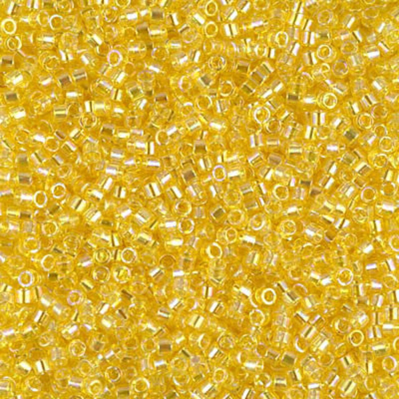 Miyuki Delica Bead 11/0, DB0171, Transparent Yellow AB, 5 grams